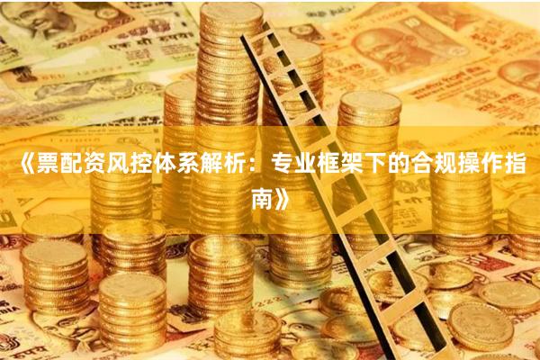 《票配资风控体系解析：专业框架下的合规操作指南》